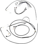 Black Pearl™ Upper Handlebar Installation Kit Black For Harley Davidson FLTRK 1868 ABS - 45.5 CM - 51 CM