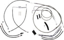 XR Handlebar Installation Kit Chrome / Clear-Coated For Harley Davidson FLSTF 1690 - 30.5 CM - 35.5 CM