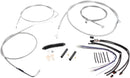 XR Handlebar Installation Kit Chrome / Clear-Coated For Harley Davidson FLS 1690 - 38 CM - 43 CM