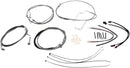 XR Handlebar Installation Kit Chrome / Clear-Coated For Harley Davidson FLTRX 1690 - 38 CM - 43 CM