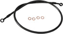 Scout Complete Stainless Braided Handlebar Cable/Brake Line Kit Black For Indian SCOUT 60