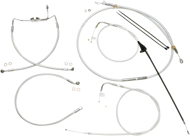 Sterling Chromite II® Designer Handlebar Installation Kit Chrome / Clear-Coated For Harley Davidson FLHR 1340 - 25.5 CM