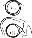 Complete Black Vinyl 17 Inch Handlebar Cable Kit For Harley Davidson FLHT 1750 ABS 2020