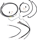 Complete Black Vinyl 17 Inch Handlebar Cable Kit For Harley Davidson FLHX 1750  2019