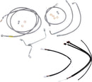 Complete Stainless Braided Handlebar Cable/Brake Line Kit For Harley Davidson FLHX 1750  2019