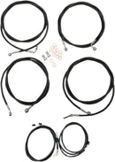 Complete Plug-and-Play Cable Kit Black / Clear-Coated / Natural For Harley Davidson FLHTCU 1750 ABS - 45.5 CM - 51 CM