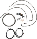 Complete Plug-and-Play Cable Kit Clear-Coated / Natural For Harley Davidson FLHR 1750 - 38 CM - 43 CM