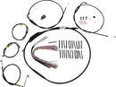 Control Kit For Early Touring Bikes With Bagger Bar Handlebars Black For Harley Davidson FLHT 1450 2000-2005 - 13 Inch