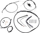 Extended Handlebar Cable & Brake Line Kit For Sportsters With ABS - 16 Inch