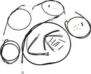 Complete Black Vinyl Handlebar Cable Kit - 16 Inch