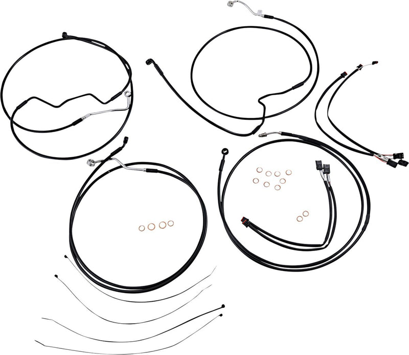 XR Handlebar Installation Kit Black For Harley Davidson FLHCS 1868 - 38 CM - 43 CM