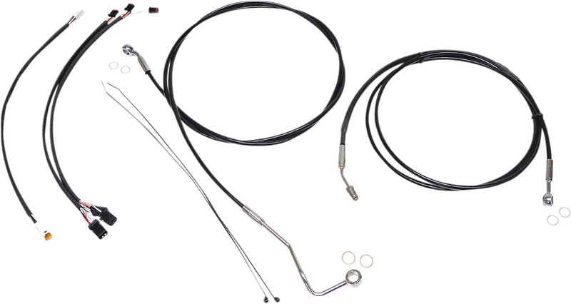 XR Handlebar Installation Kit Black / Chrome For Harley Davidson FLHR 1750 ABS - 38 CM - 43 CM