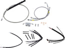 Stainless Steel Control Kit For 16" Gorilla Handlebars For Harley Davidson FLDE 1750 ABS 2018-2020