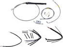 Stainless Steel Control Kit For 18" Gorilla Handlebars For Harley Davidson FLDE 1750 ABS 2018-2020