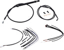 Complete Black Vinyl Handlebar Cable/Brake Line Kit For 16" Ape Hanger Handlebars For Harley Davidson FXBB 1750 ABS 2018-2020