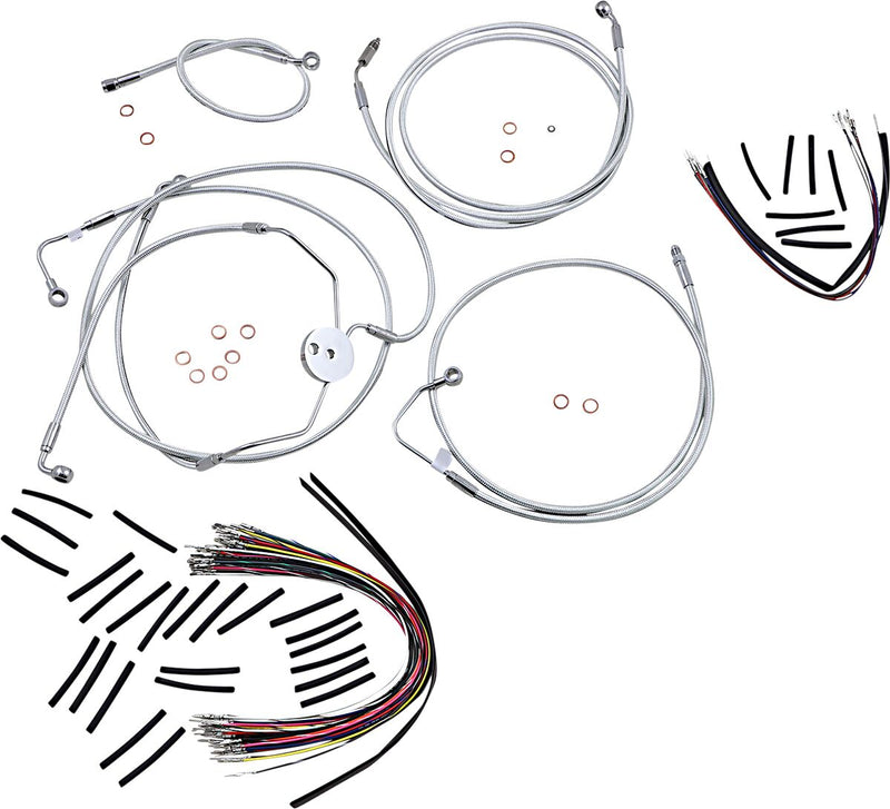 Sterling Chromite II® Designer Handlebar Installation Kit Chrome / Clear-Coated For Harley Davidson FLTRSE3 1800 ABS - 30.5 CM - 35.5 CM