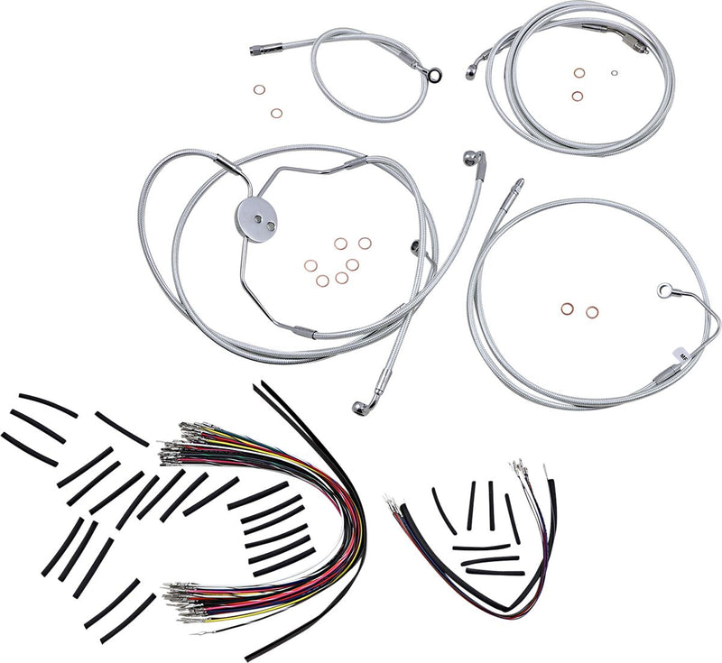 Sterling Chromite II® Designer Handlebar Installation Kit Chrome / Clear-Coated For Harley Davidson FLTRSE3 1800 ABS - 38 CM - 43 CM