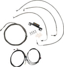 Complete Plug-and-Play Cable Kit Clear-Coated / Natural For Harley Davidson FLHT 1750 - Standard