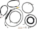 Complete Plug-and-Play Cable Kit Clear-Coated / Natural For Harley Davidson FLHT 1750 - 30.5 CM - 35.5 CM
