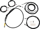 Complete Plug-and-Play Cable Kit Black / Clear-Coated / Natural For Harley Davidson FLHX 1923 ABS - 30.5 CM - 35.5 CM