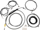 Complete Plug-and-Play Cable Kit Clear-Coated / Natural For Harley Davidson FLHT 1750 - 38 CM - 43 CM