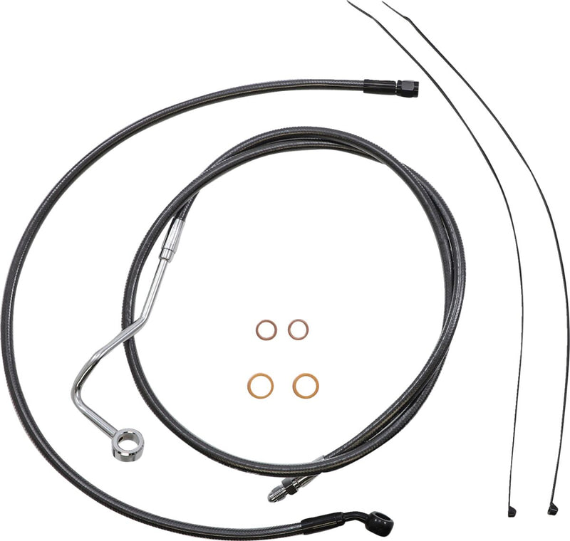 Black Pearl™ Designer Handlebar Installation Kit Black For Harley Davidson FLHR 1750 ABS 2022 - 38 CM - 43 CM