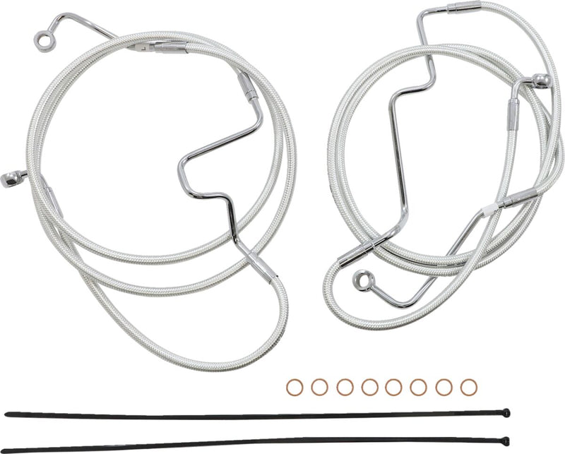 Sterling Chromite II® Designer Handlebar Installation Kit Chrome / Clear-Coated For Harley Davidson FLTRK 1868 - 38 CM - 43 CM