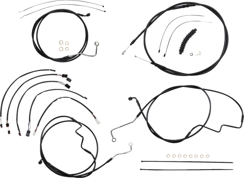 XR Handlebar Installation Kit Black For Harley Davidson FLTRKSE 1923 ABS - 38 CM - 43 CM