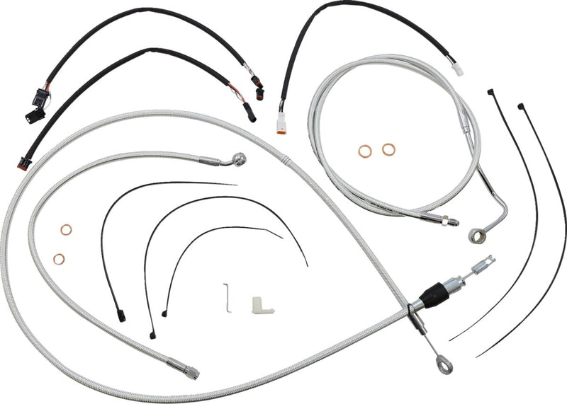 Sterling Chromite II® Designer Handlebar Installation Kit Chrome / Clear-Coated For Harley Davidson FLTRK 1868 ABS - 30.5 CM - 35.5 CM