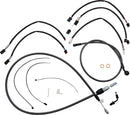 KARBONFIBR Designer Handlebar Installation Kit Carbon Fiber / Silver For Harley Davidson FXFB 1750 ABS - 30.5 CM - 35.5 CM