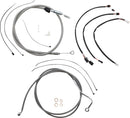 XR Handlebar Installation Kit Chrome / Clear-Coated For Harley Davidson FLHR 1750 ABS - 30.5 CM - 35.5 CM