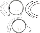 XR Handlebar Installation Kit Chrome / Clear-Coated For Harley Davidson FLHR 1750 ABS - 38 CM - 43 CM