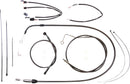 Black Pearl™ Designer Handlebar Installation Kit Black For Harley Davidson FLH 1868 - 38 CM - 43 CM
