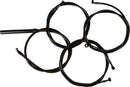 Complete Midnight Braided Handlebar Cable/Brake Line Kit Black / Clear-Coated / Natural For Harley Davidson FLHRXS 1868 - Standard