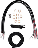 Complete Stainless Braided Handlebar Cable/Brake Line Kit Clear-Coated / Natural For Harley Davidson FLHRXS 1868