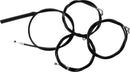 Complete Black Vinyl Braided Handlebar Cable/Brake Line Kit Black / Clear-Coated / Natural For Harley Davidson FLHRXS 1868 - 45.5 CM - 51 CM