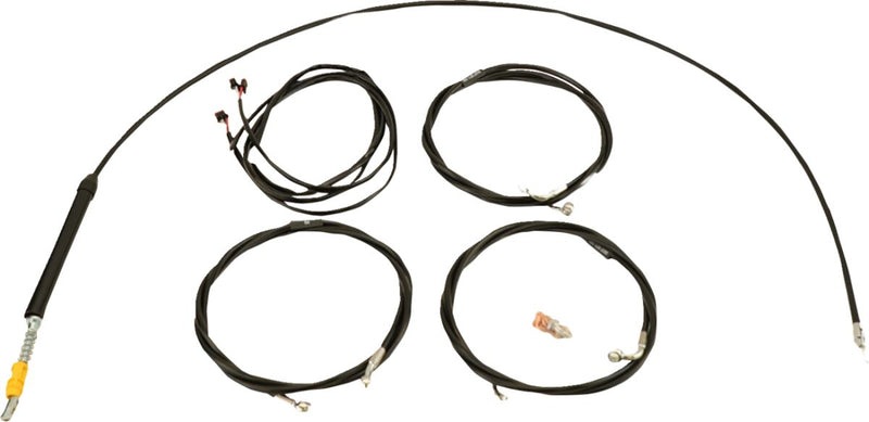 Complete Plug-and-Play Cable Kit Black / Clear-Coated / Natural For Harley Davidson FLHTK 1868 ABS - 38 CM - 43 CM