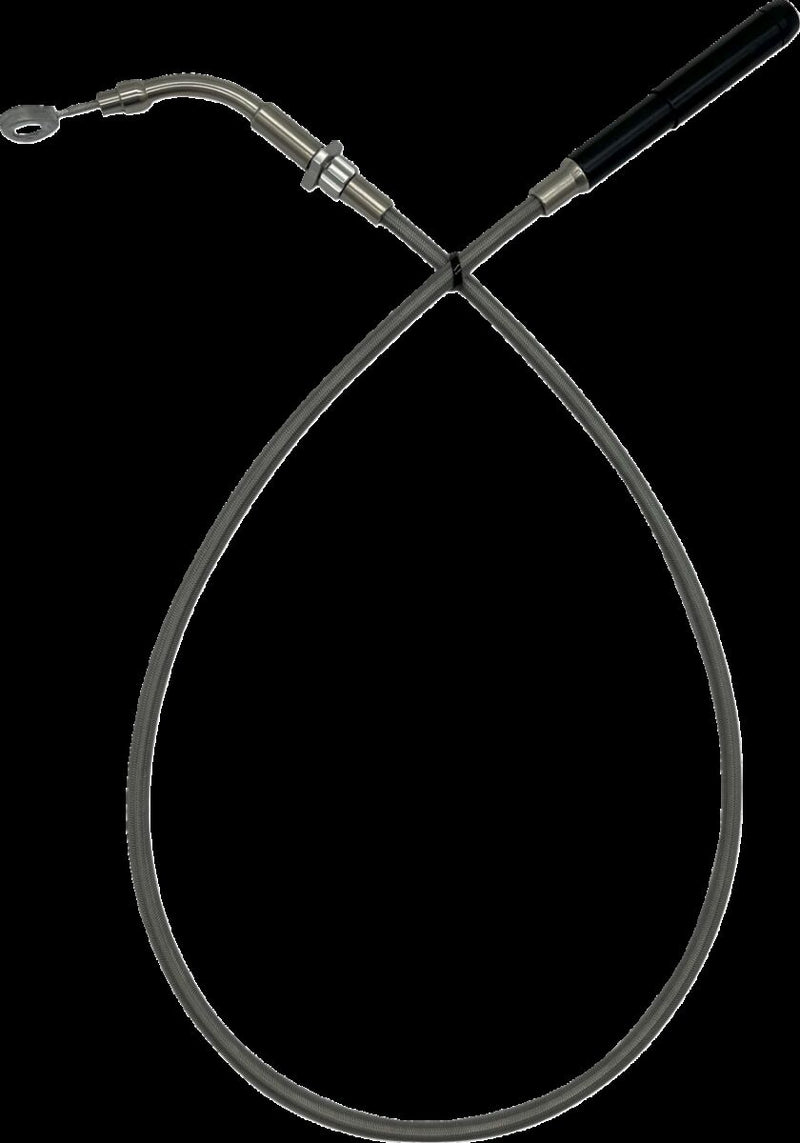 EZ Install Upper Clutch Cable Polished / Silver - +10 CM