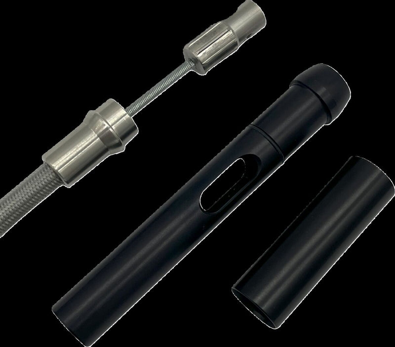 EZ Install Upper Clutch Cable Polished / Silver - +10 CM