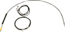 Complete Plug-and-Play Cable Kit Black / Clear-Coated / Natural For Harley Davidson FLHR 1750  - 30.5 CM - 35.5 CM