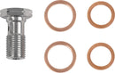Standard Black Vinyl Braided Handlebar Cable/Brake Line Kit Black / Natural