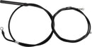 Standard Black Vinyl Braided Handlebar Cable/Brake Line Kit Black / Natural For Harley Davidson FLH 1868 - 45.5 CM - 51 CM