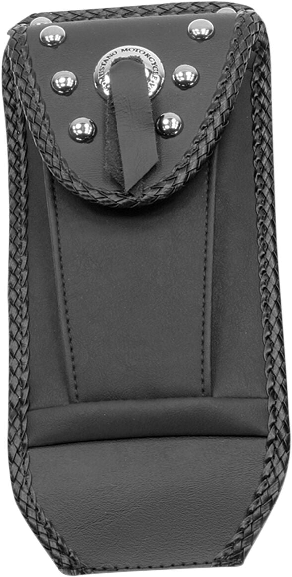 Tank Bib With Pouch Black / Silver For Harley Davidson FLH 1200 1970-1980