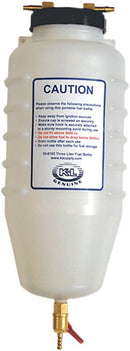 Fuel Injected Rated Fuel Bottle Black / Clear / Gold - 3 Liter