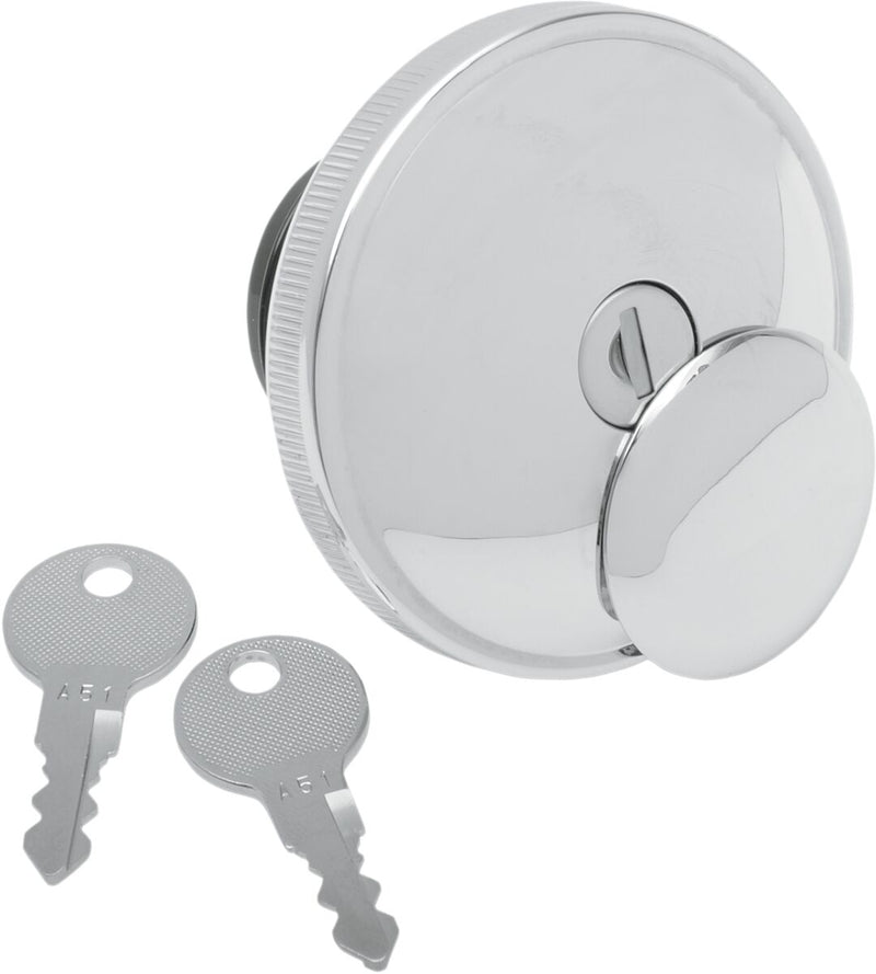 Screw-In Locking Gas Cap Chrome | Vendor No 03-0318A-B
