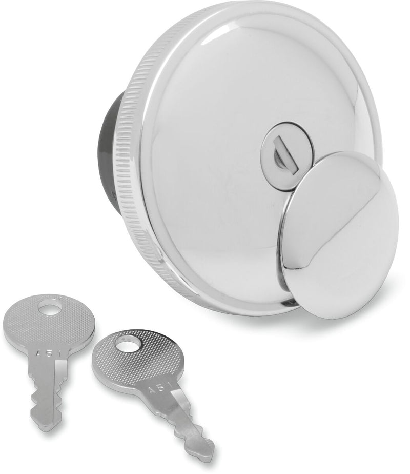 Screw-In Locking Gas Cap Silver | Vendor No 03-0320A-A