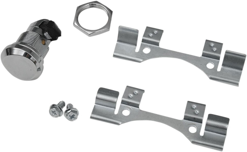 Push-Button Fuel Door Latch Kit Chrome | Vendor No 77388