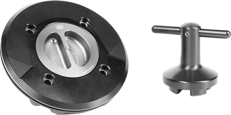 FCAP Fuel Filler Cap Black / Machined For Kawasaki EX 400