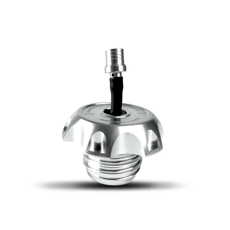 Performance Vented Gas Caps Silver