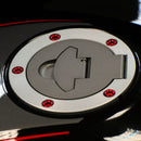 Aluminium Fuel Cap Kit Red For Ducati MONSTER 1200 R ABS 2016-2019
